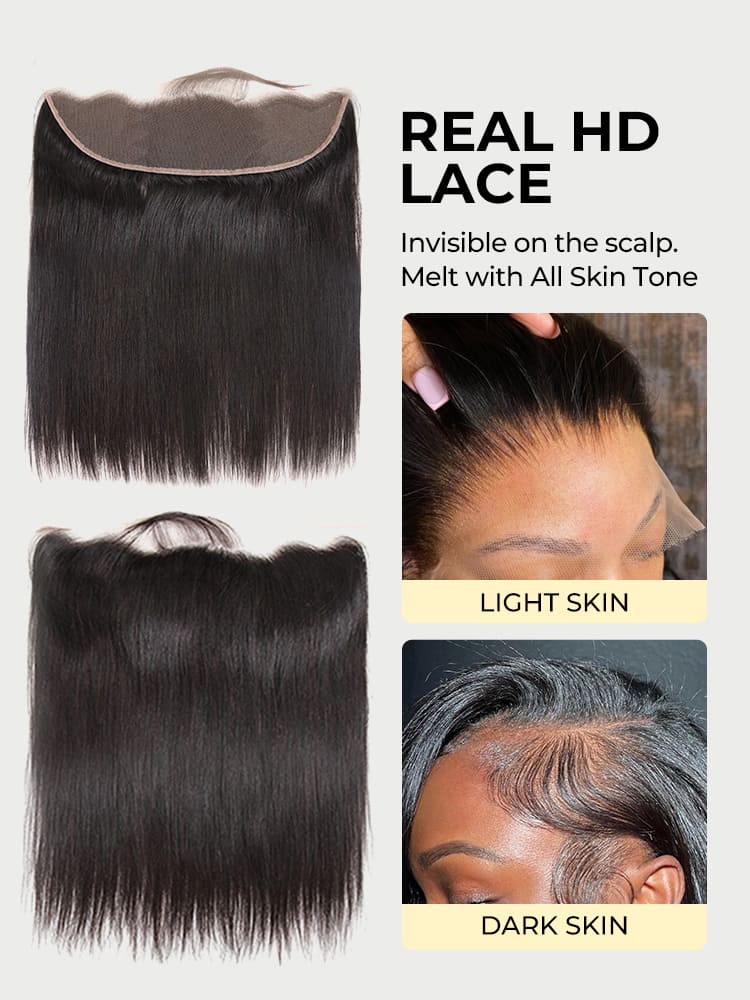 Alipearl Brazilian Straight Virgin Hair 13*4 13*6 360 HD Lace Frontal