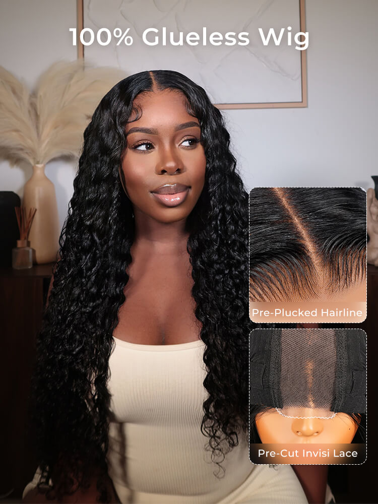 glueless deep wave wigs