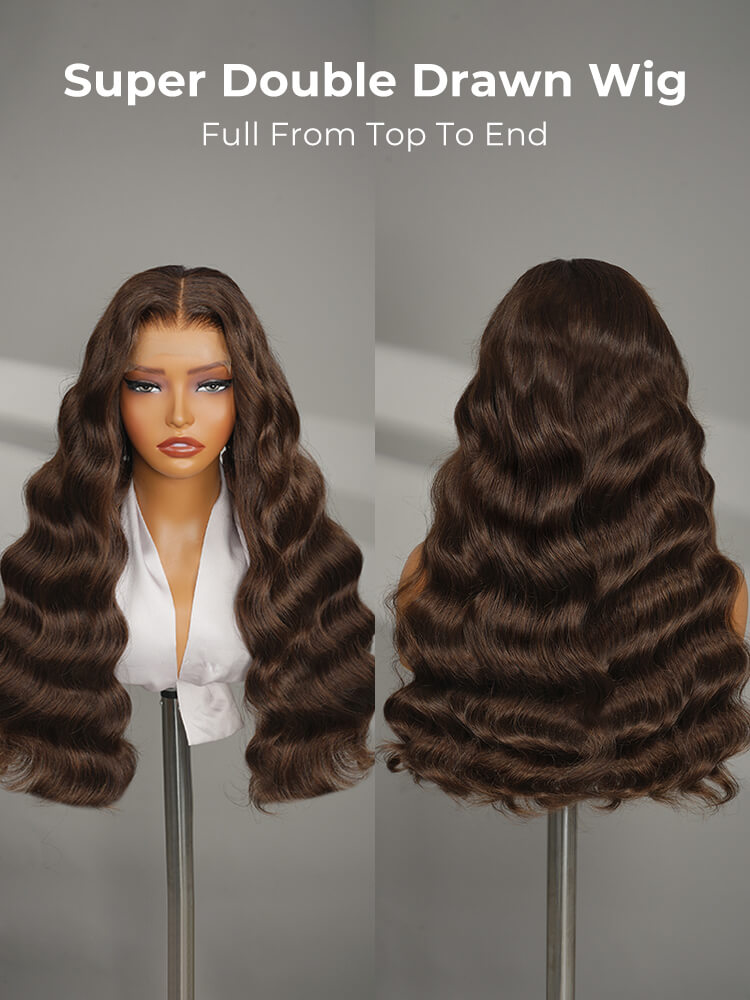 super double drawn wig