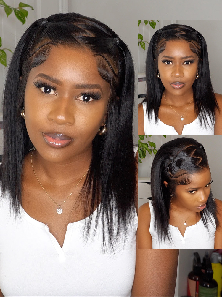 2 ponytails bob wig