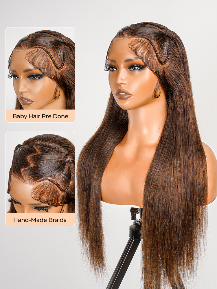 pre styled straight wig