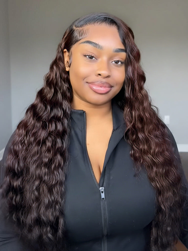 `side part loose deep wave wig