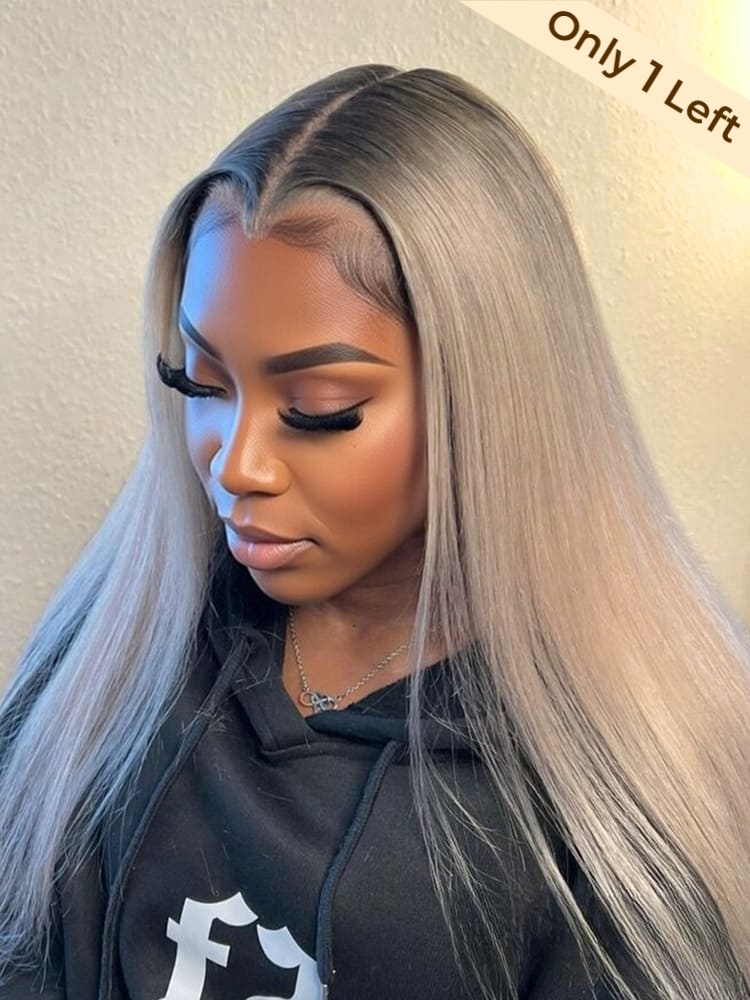 Blonde Ombre Color Straight 5x9 Lace Closure Wig