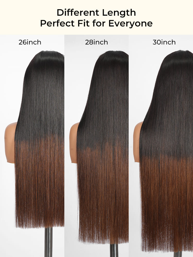 250% density straight wig