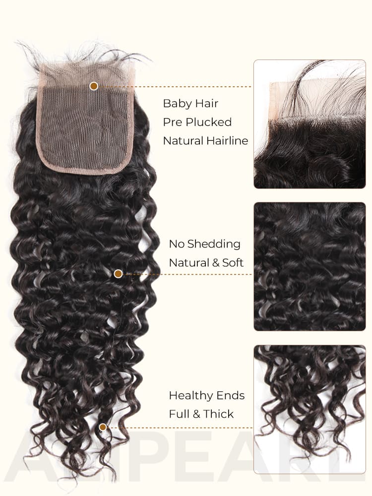 4x4 transparent lace closure