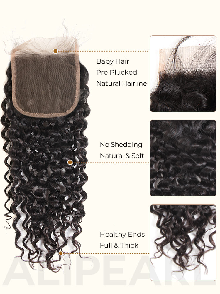 lace closure with baby hair