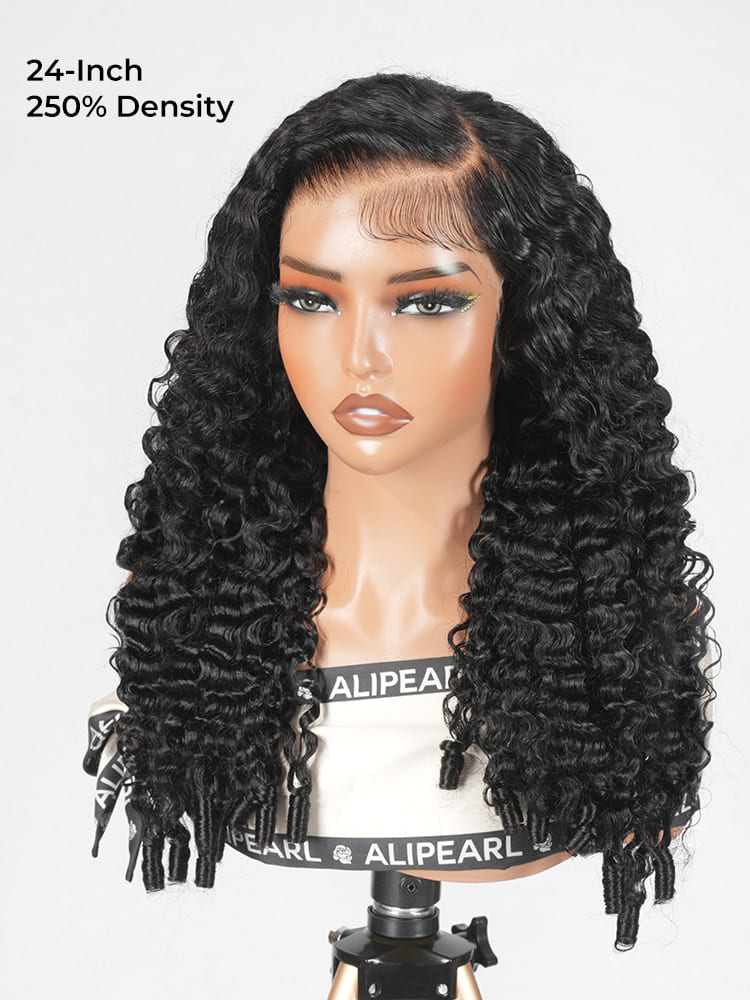 burmese curly HD lace wig full density