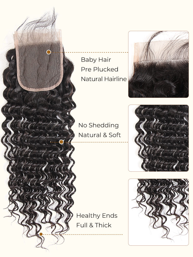 4x4 lace closure