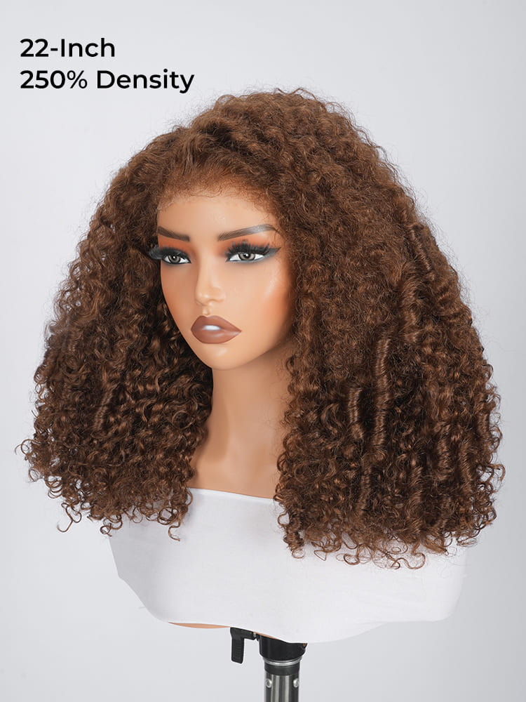 250 full density curly wigs human hair