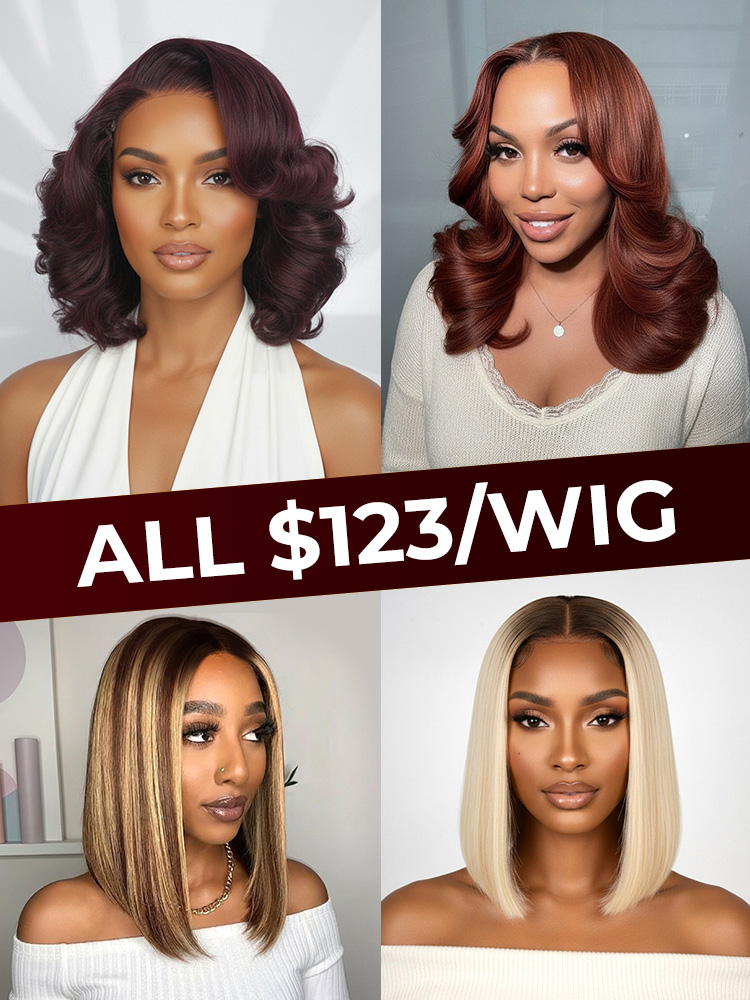 Colored 5x5 Lace Closure Wig Human Hair [$123 Colored Wig Special]