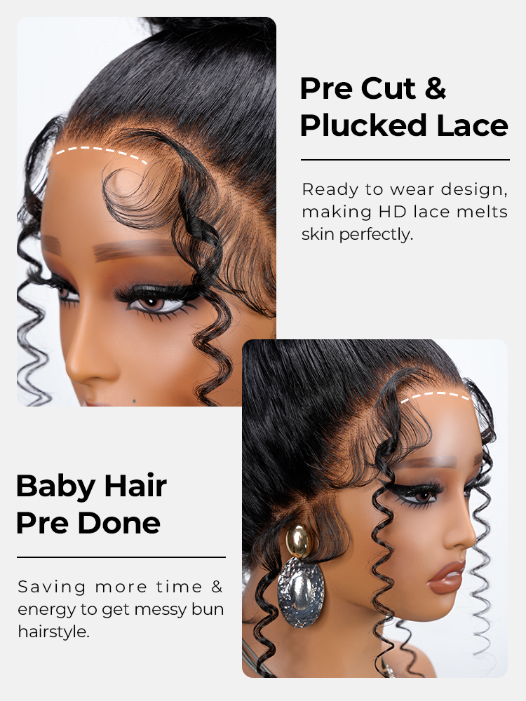 pre cut pre plucked ready to wear wig