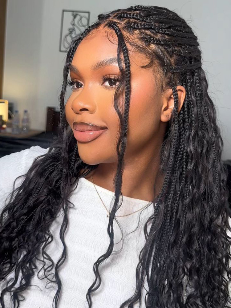 versatile hairstyle with bairded wig