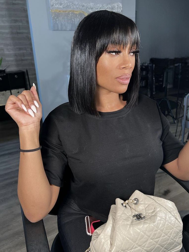 breathable straight lace front wig