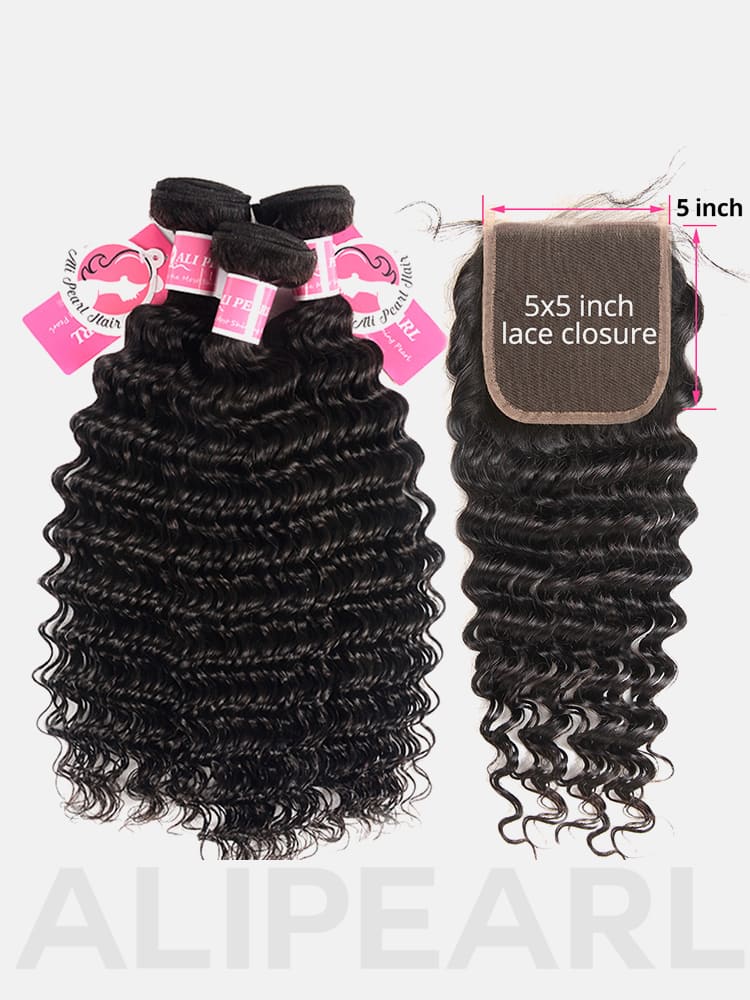 3 bundles with lace closure