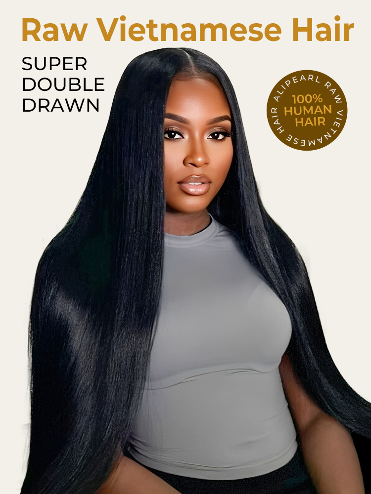 Raw Vietnamese Hair Super Double Drawn 5x5 HD Wig 250 Density