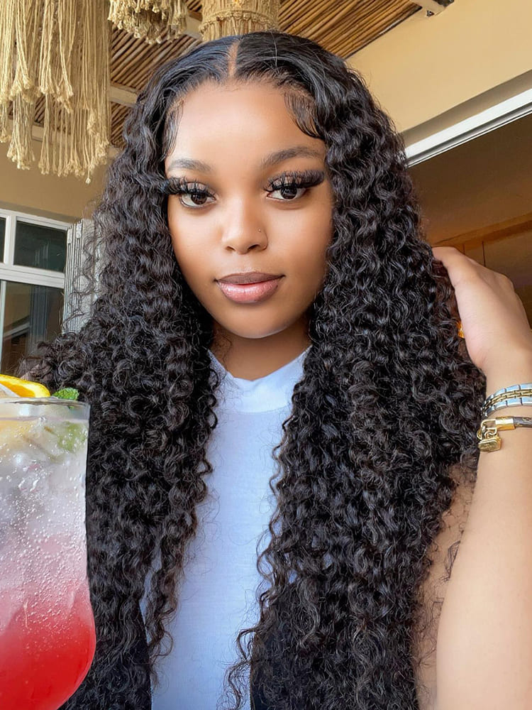 burmese curly HD Lace Front Wig