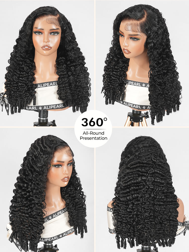 burmese curly HD lace front wig