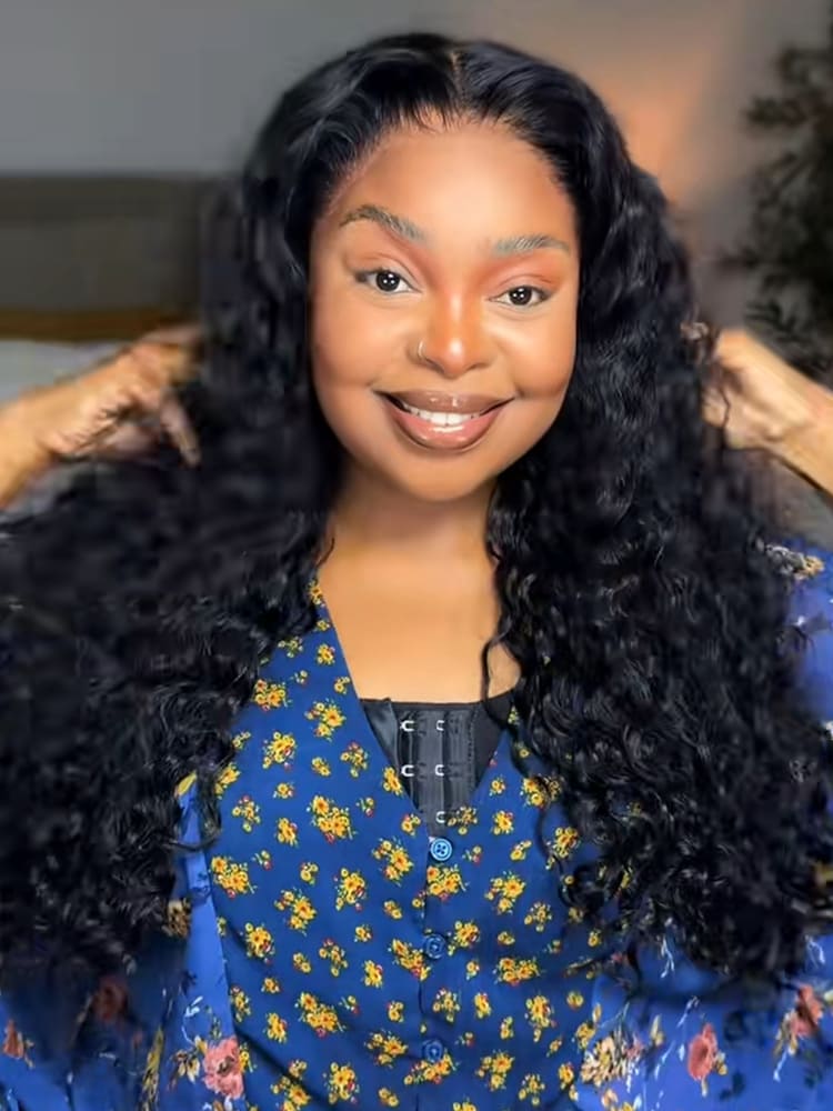 loose deep wave wig