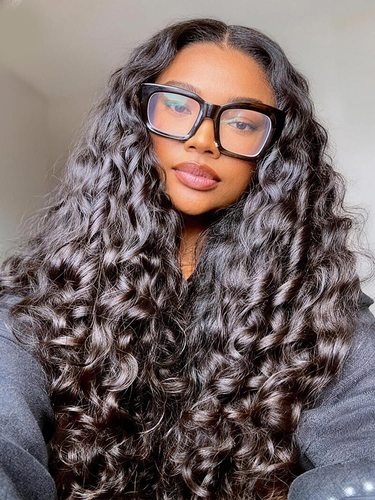 Raw Indian Curly Hair 13x4 HD Lace Frontal Glueless Wig Spiral Curls