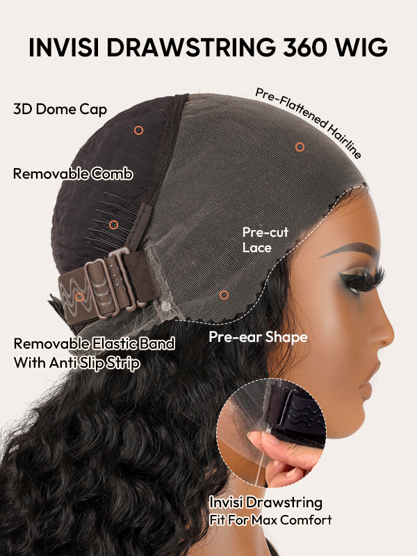 invisi drawstring 360 wig
