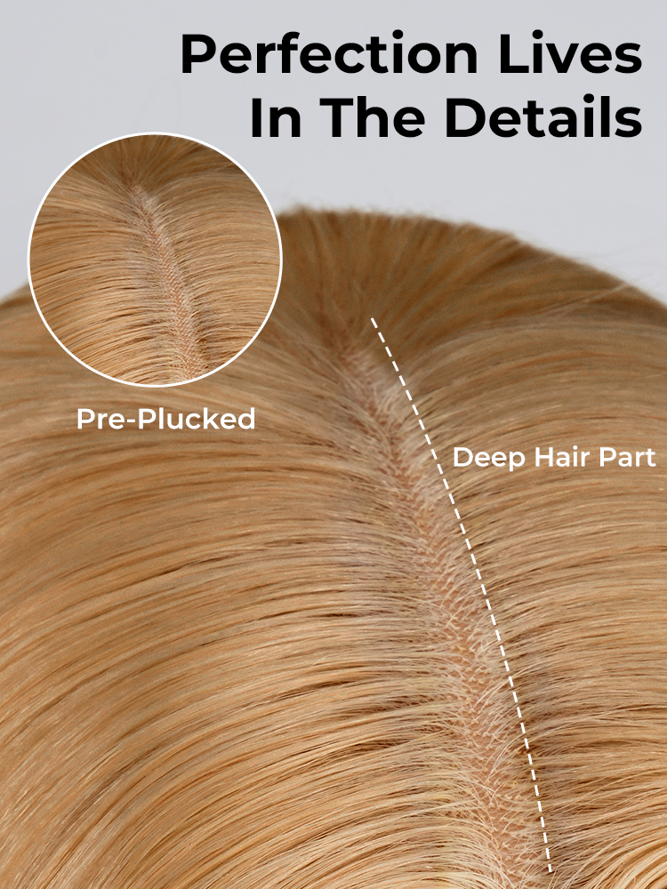 Human Hair Short Blonde Ready To Go Wig