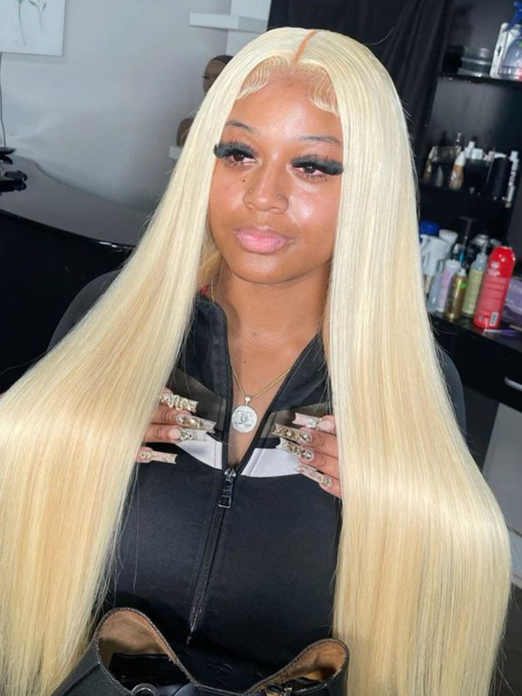 straight transparent lace front wig