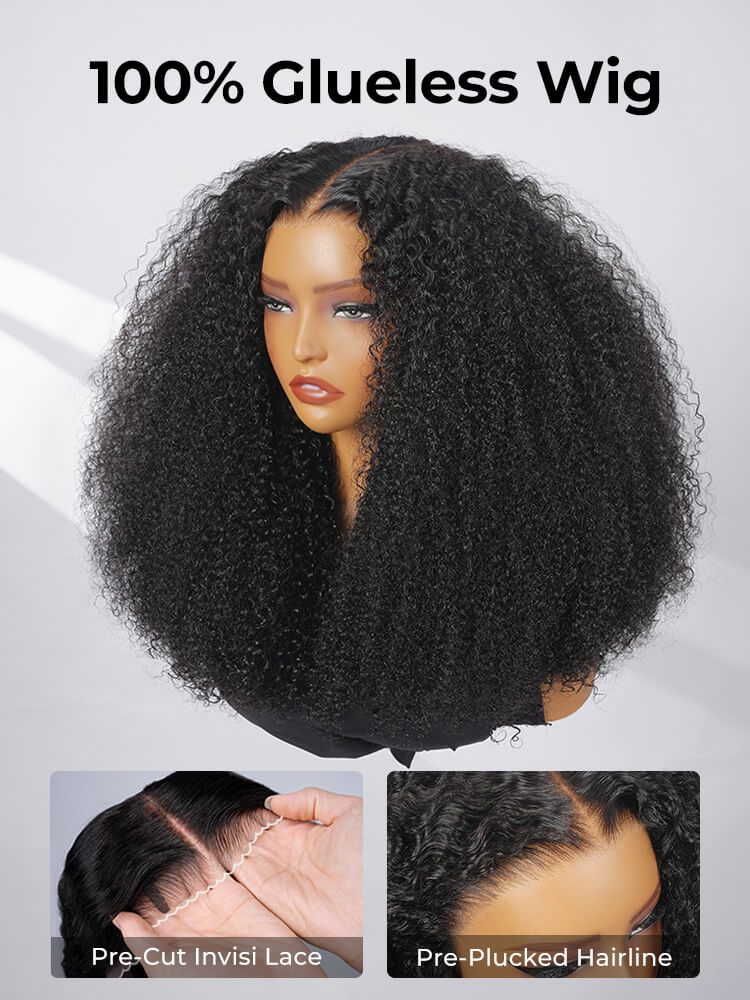 Curly Ready To Go Wig With Pre-Cut Lace And Pre-Plucked Hairline