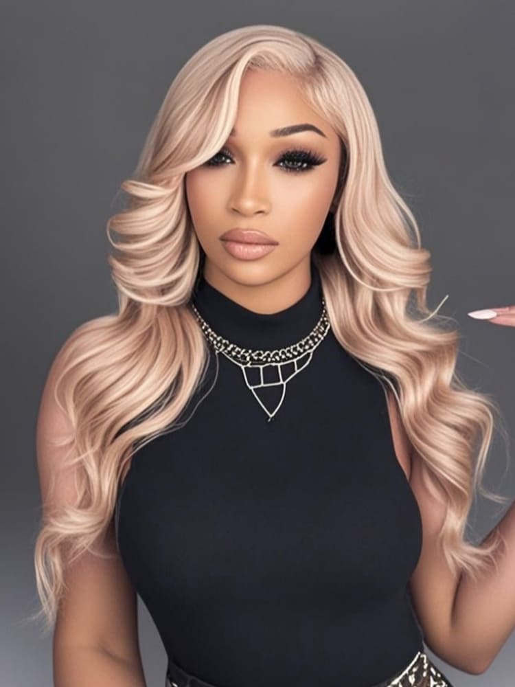 body wave blonde wig