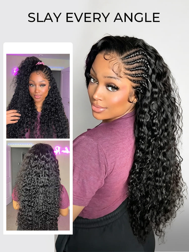 Different style with braided wig