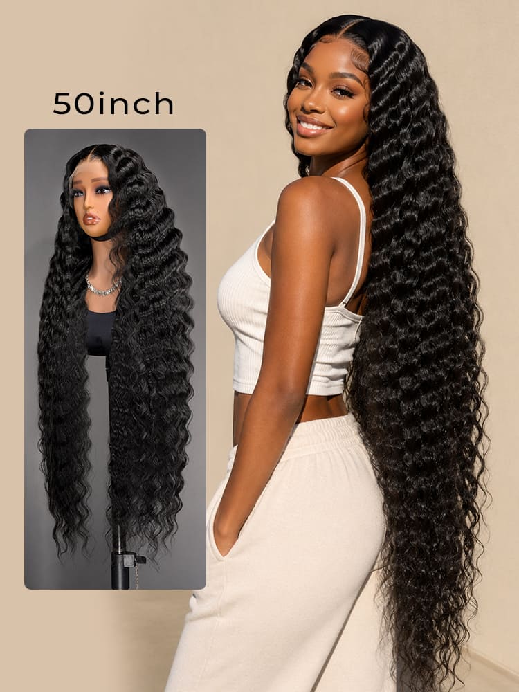 super long human hair wig