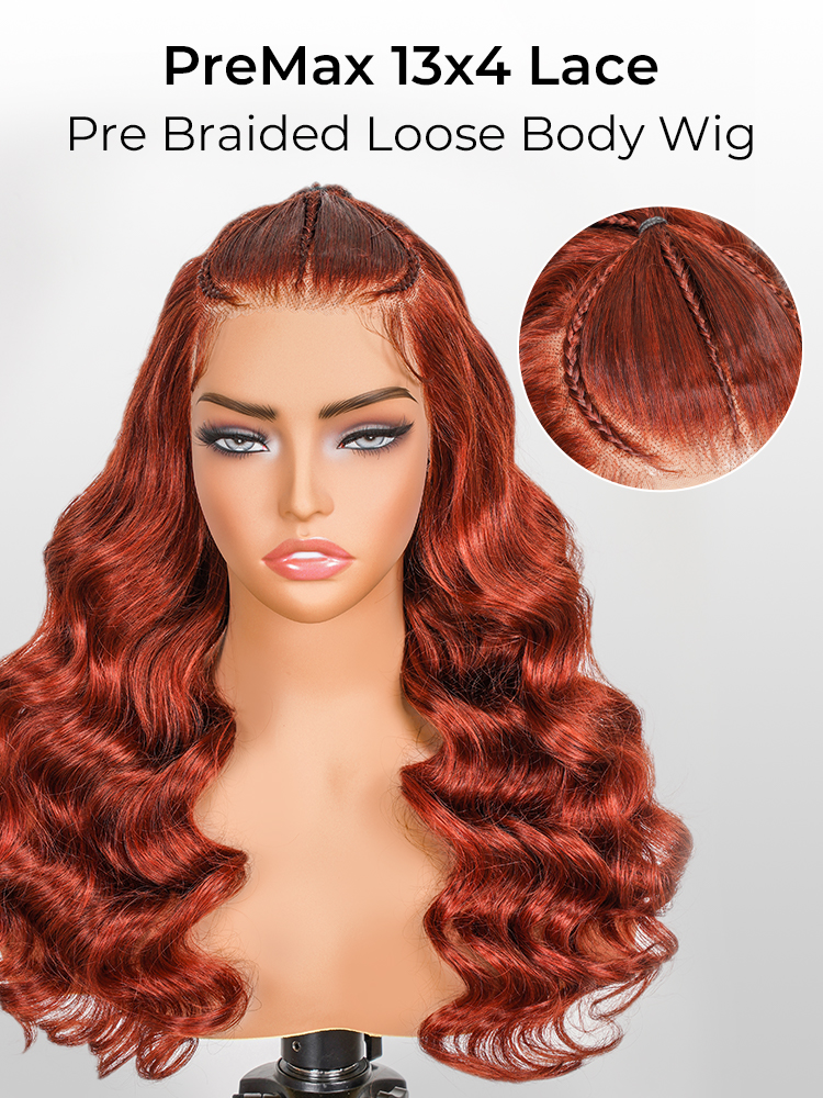 pre braided glueless wig