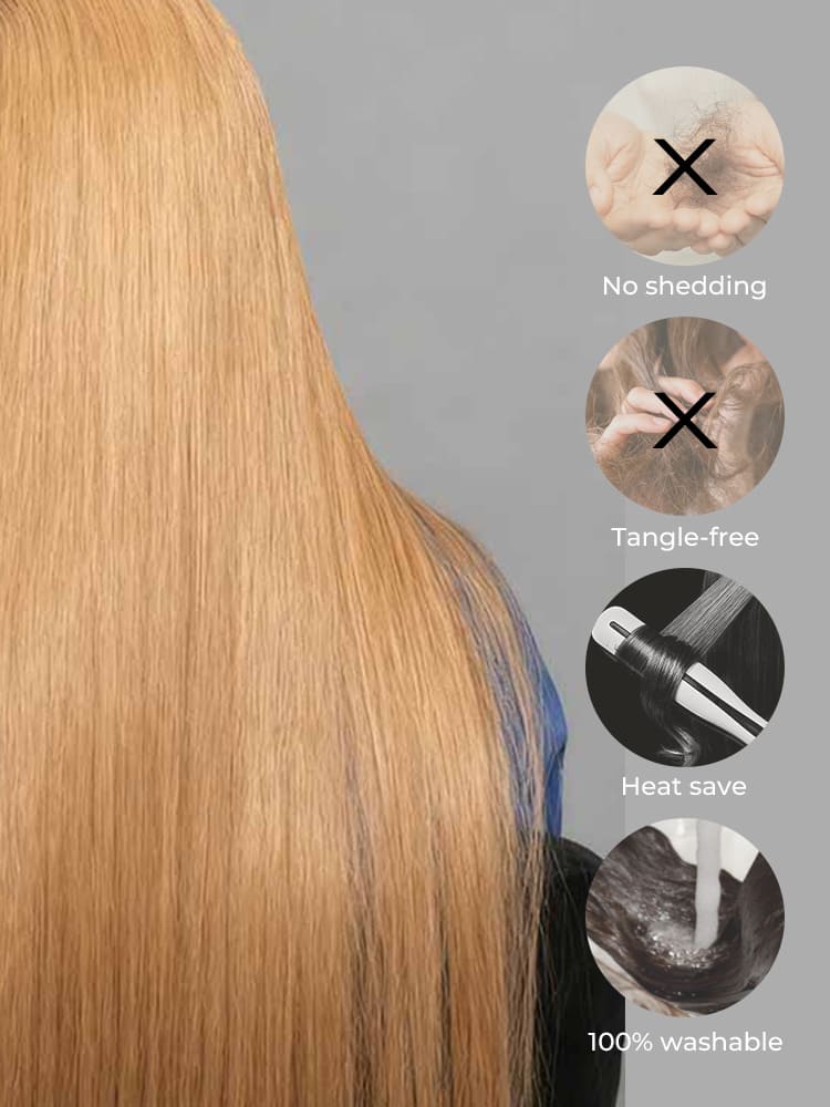 100% human hair no shedding