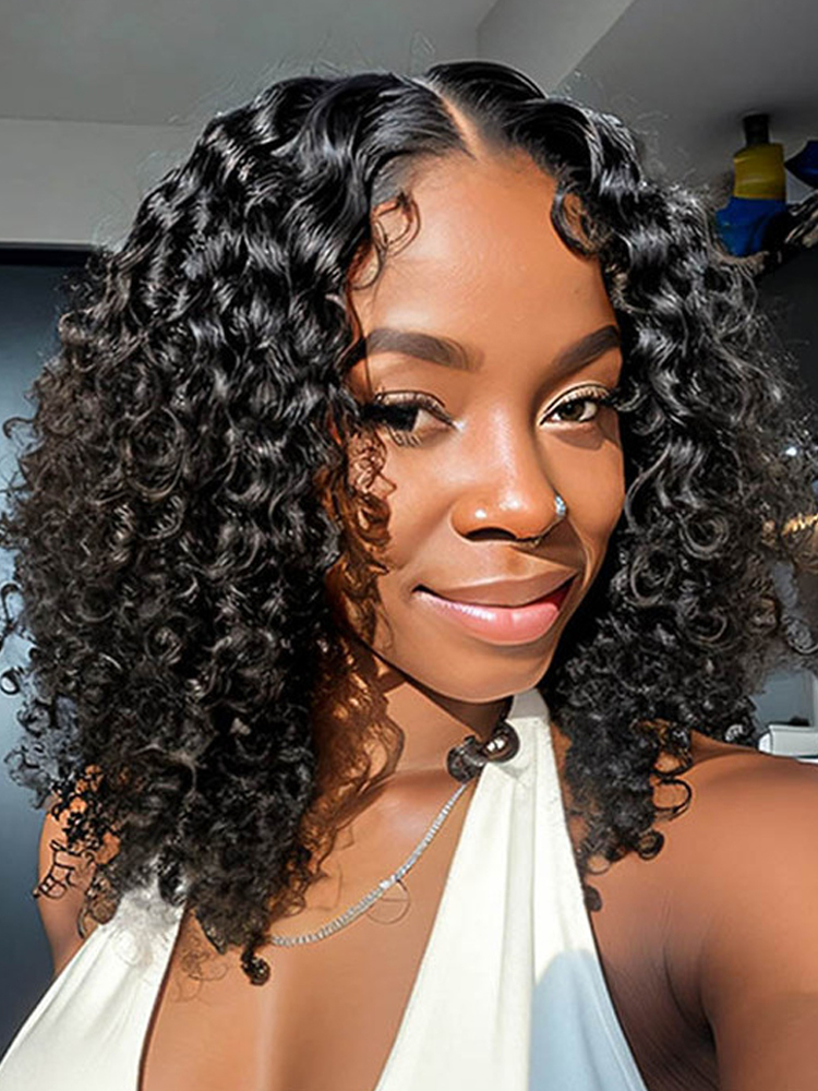 curly lace frontal wigs human hair