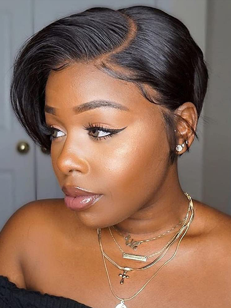 deep hair parting