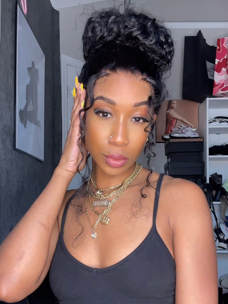  250% density water wave 360 lace wig