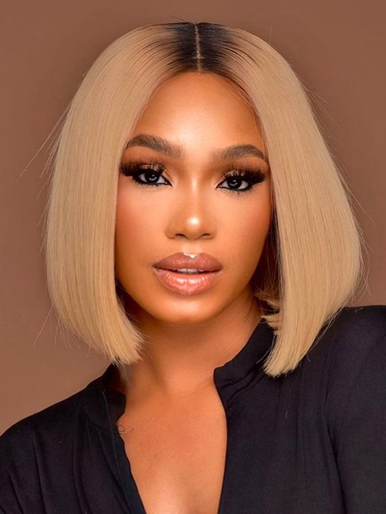 Ombre Blonde Short Bob Wig