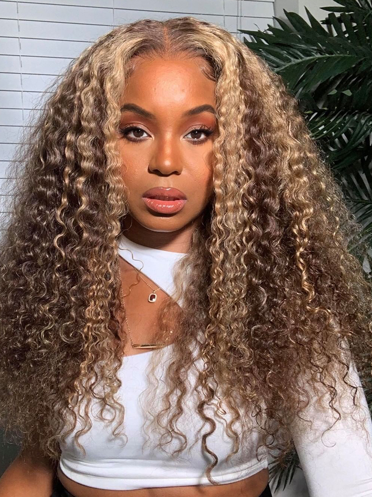 Curly glueless ready to go wig