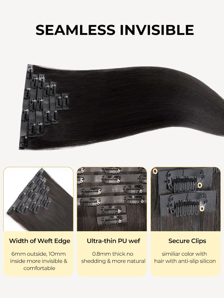 human hair clips in hair extension