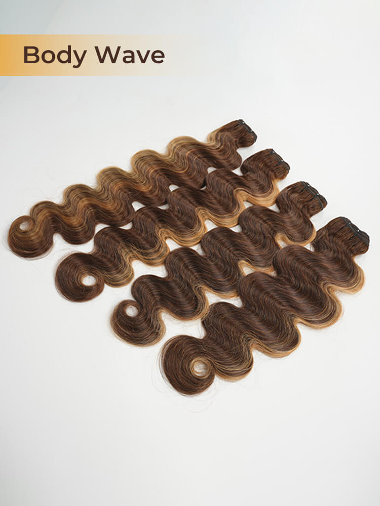 Premium #P4/27 Brown Balayage Weave