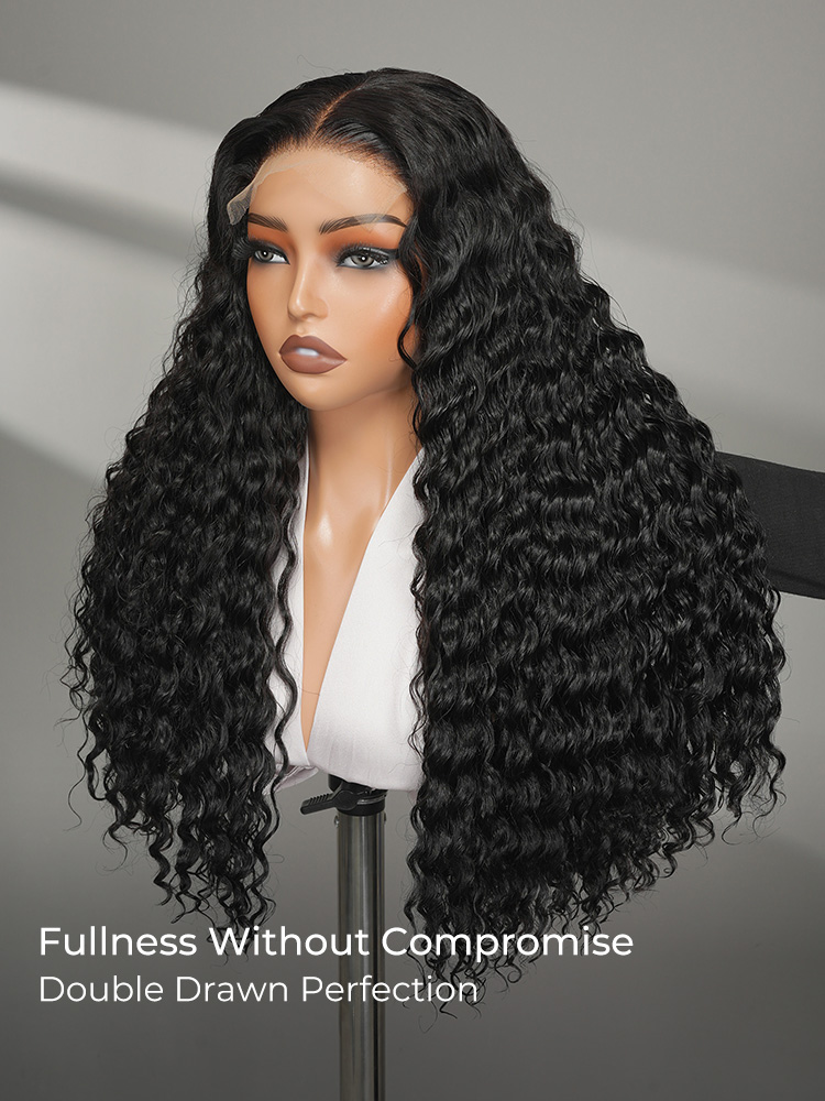 double drawn human hair wig