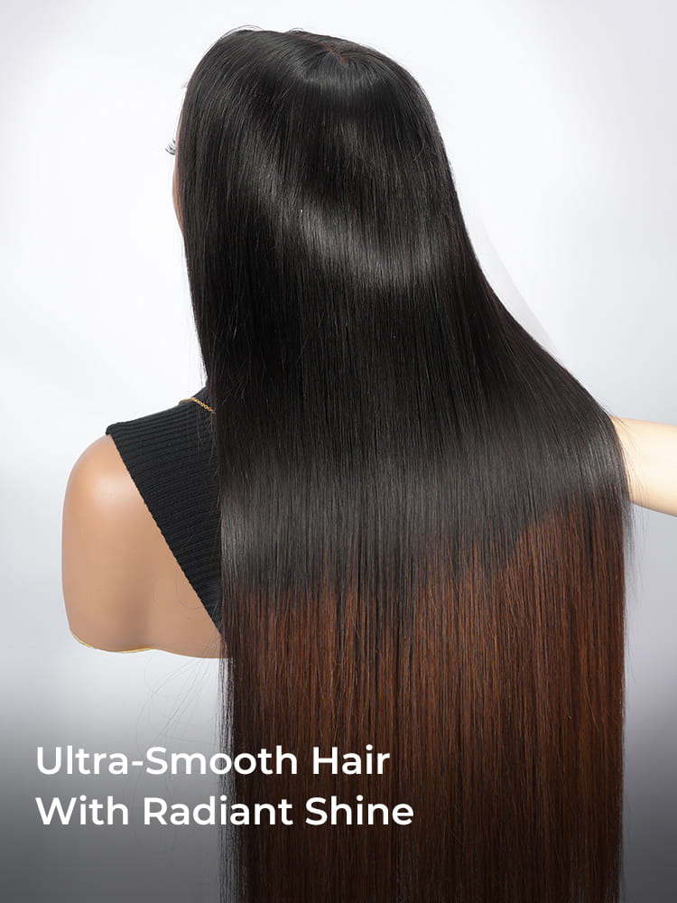 Silk straight hair
