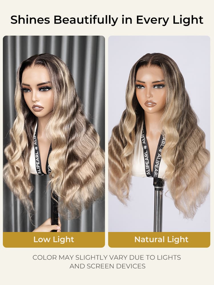 wig under different lights