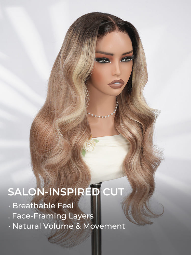 layered cut body wave wig