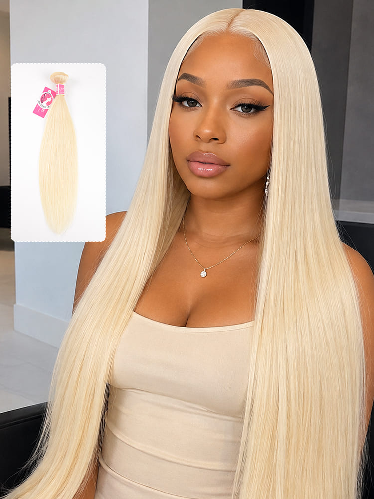 #613 blonde human hair bundles