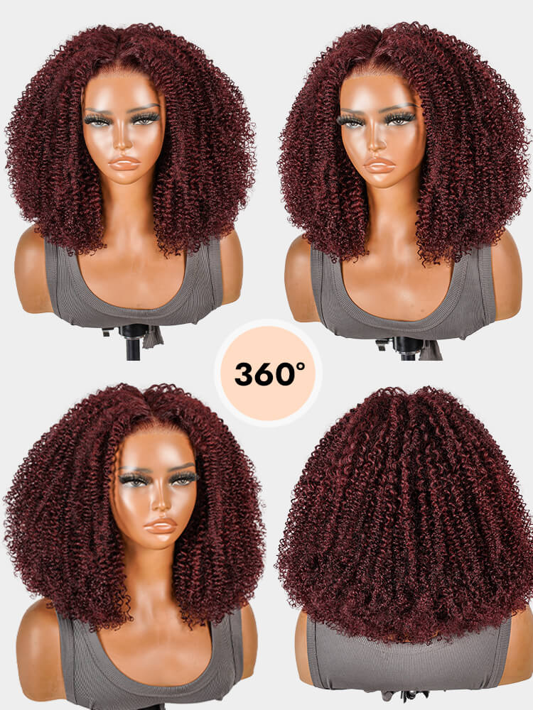 colored lace closure wig