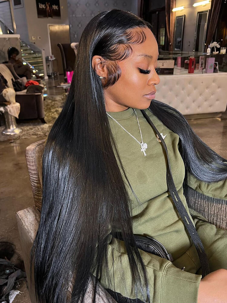 180% 200% density straight wig