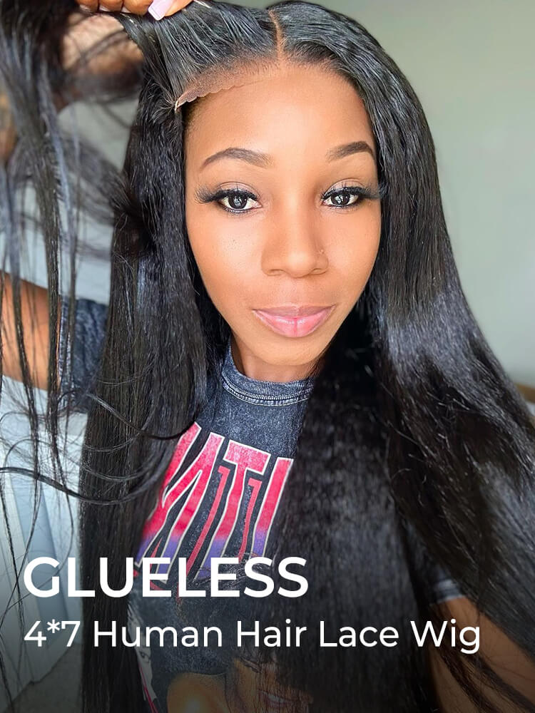 Yaki Straight Closure Wig