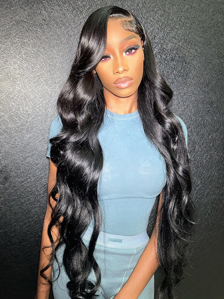 Natural Black Wigs Human Hair