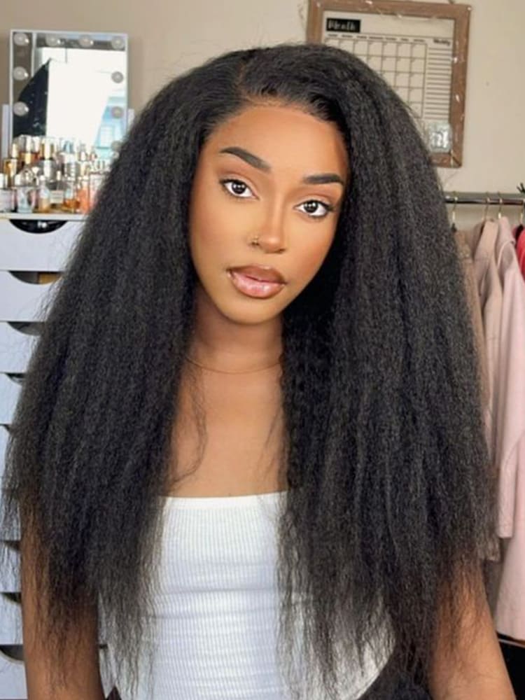 full kinky straight hairstyle