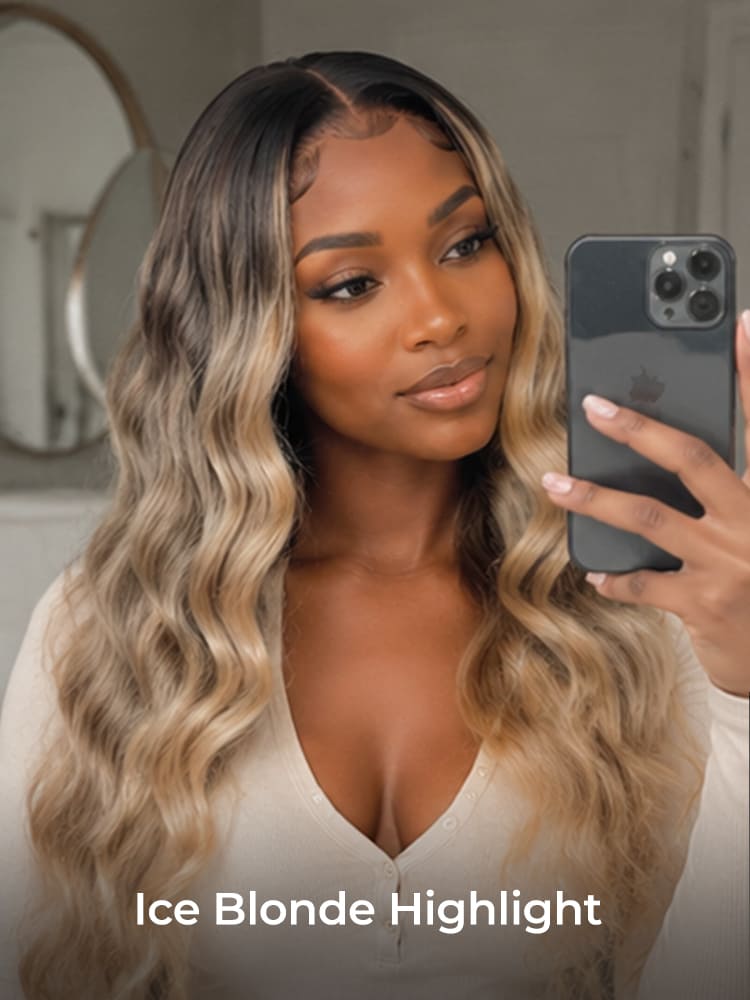high density highlight wig